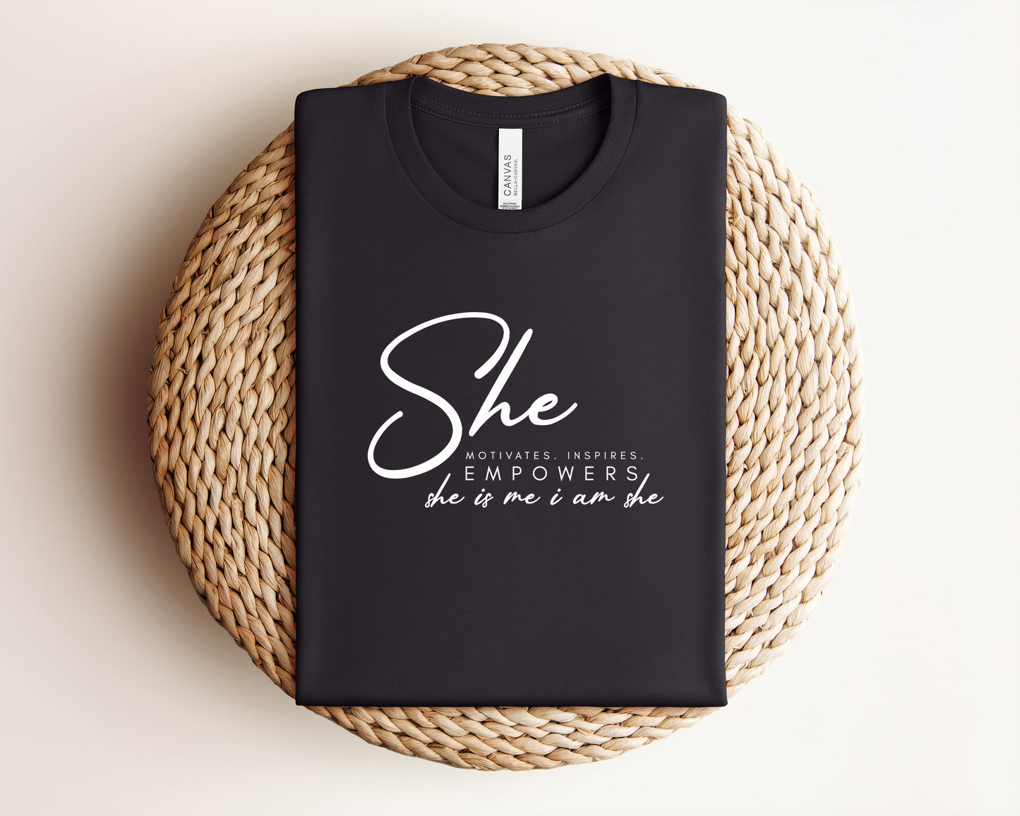 She Motivates Empowers Inspires T-Shirt