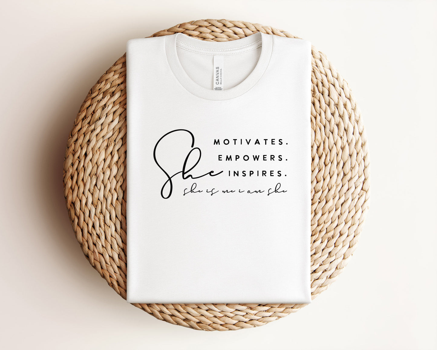 She Motivates, Empowers, Inspires T-Shirt