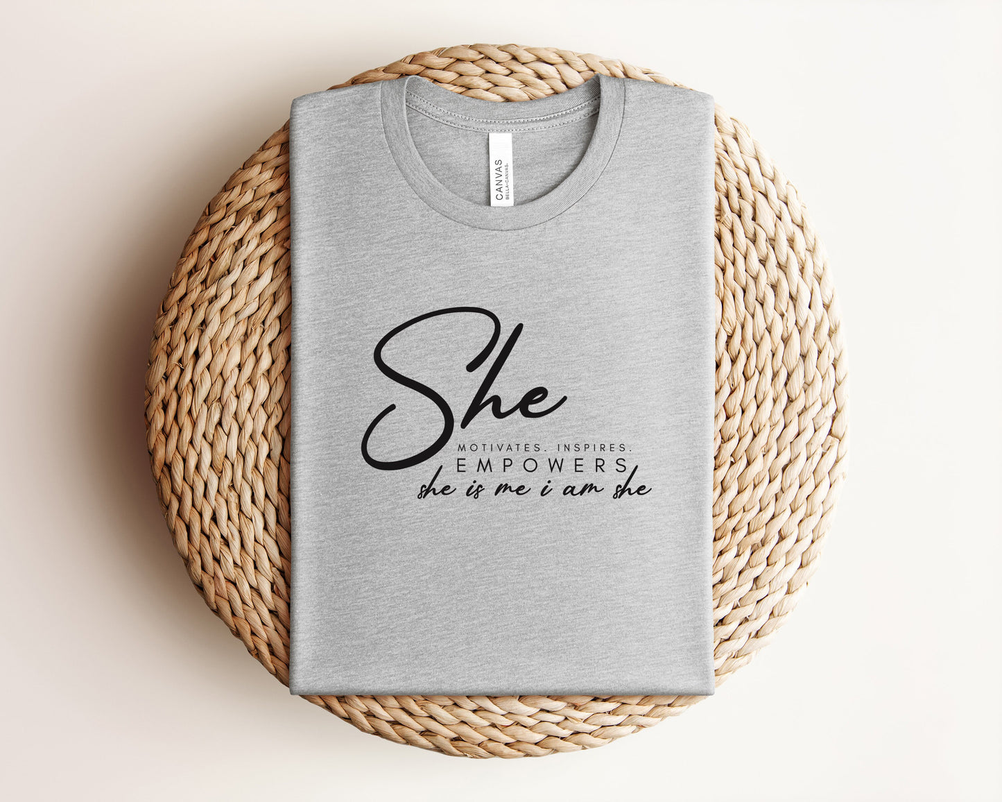 She Motivates Empowers Inspires T-Shirt