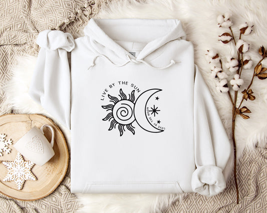 Live by the Sun, Love by the Moon Hoodie